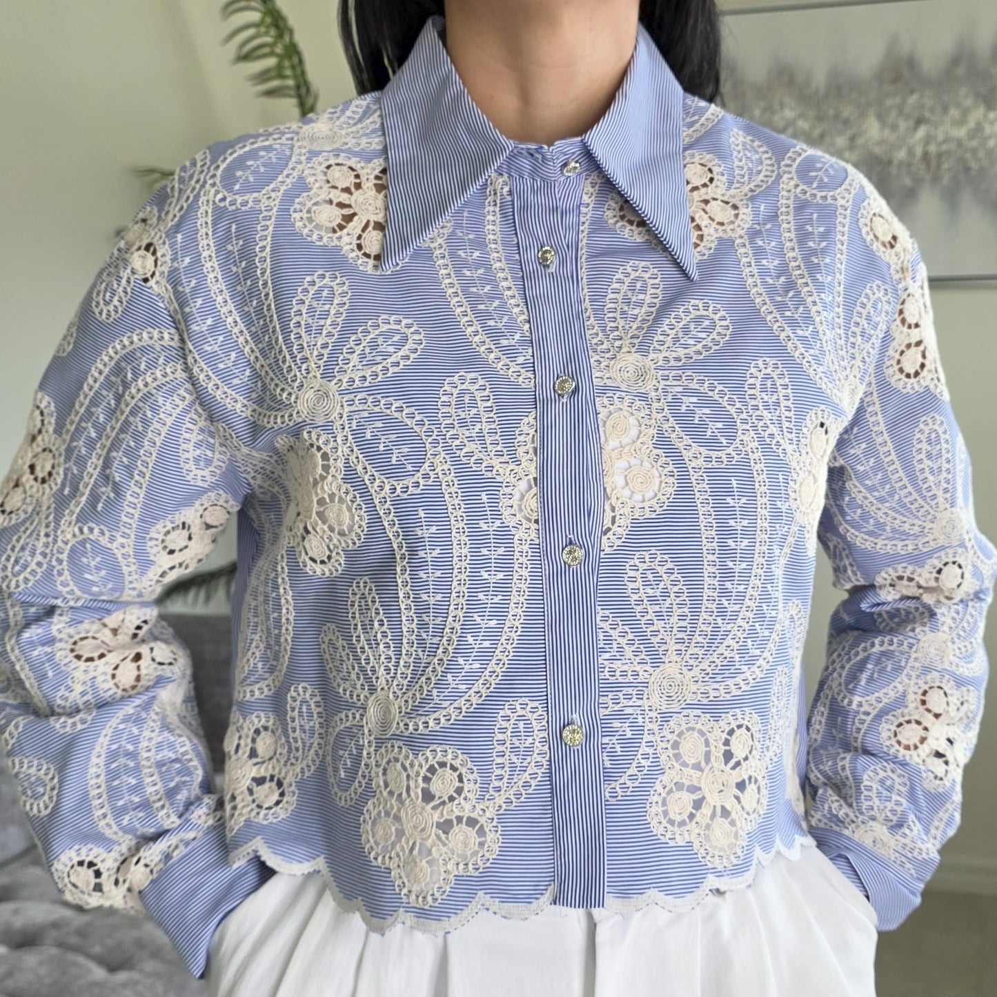 Celine Embroidery Top