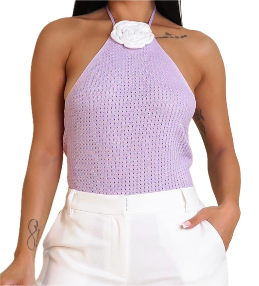 Flower Crochet Top