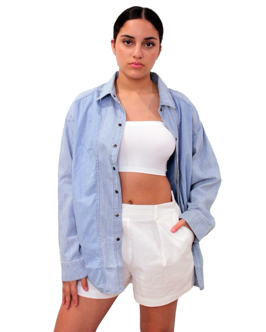 Kame Wide Denim Top