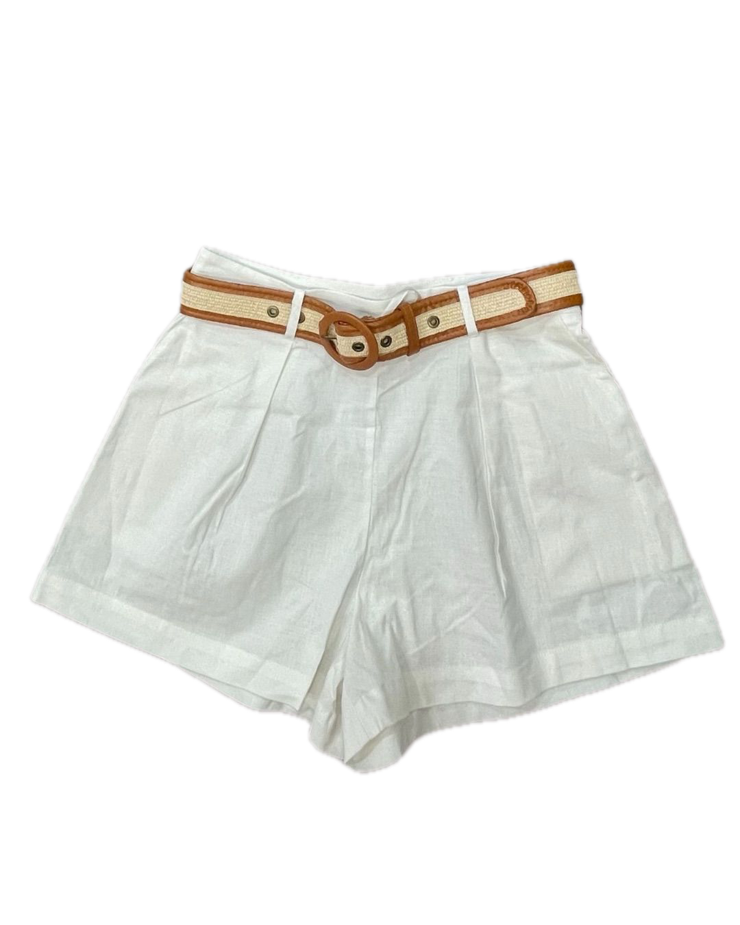 Linen Belt Shorts