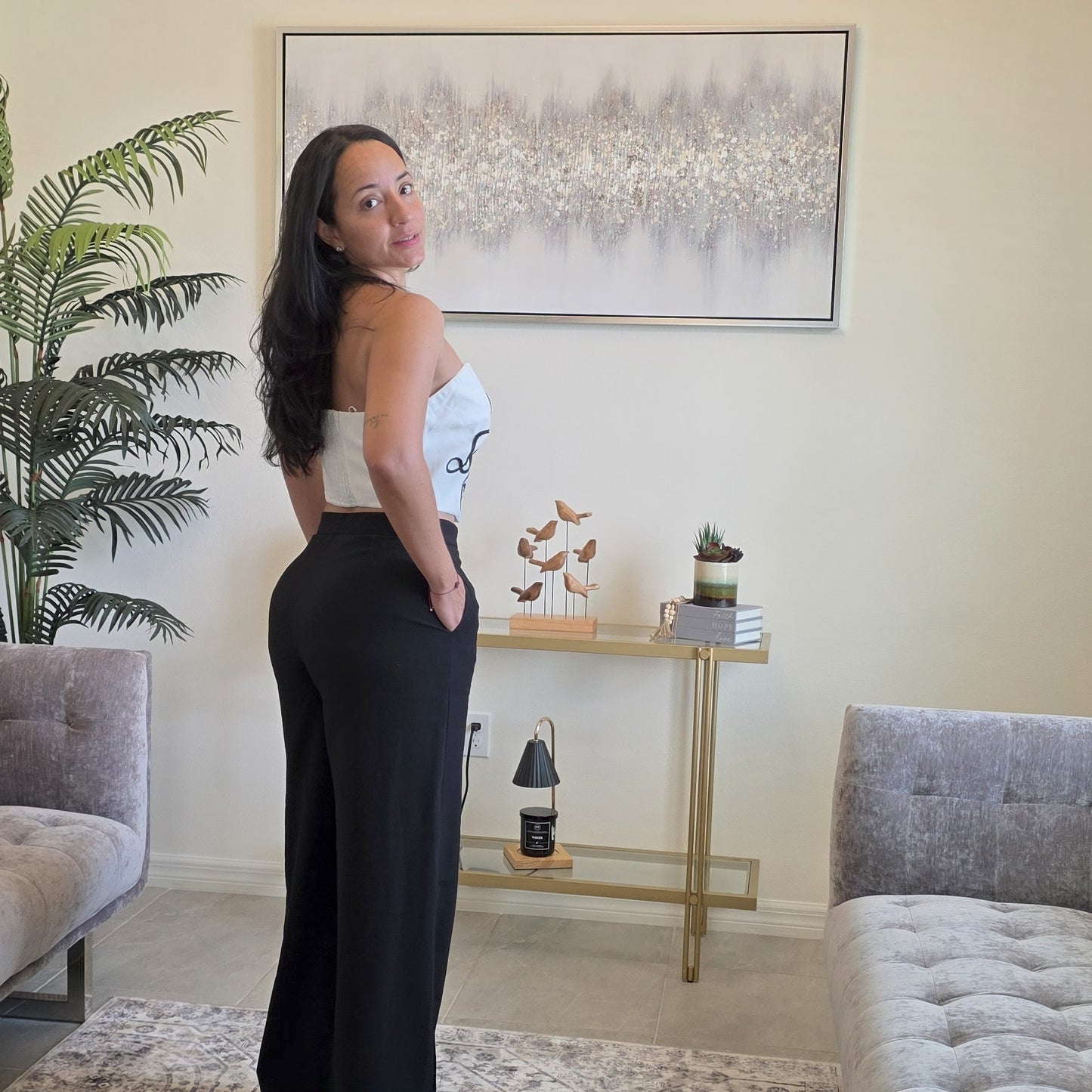 Marcy black and white set