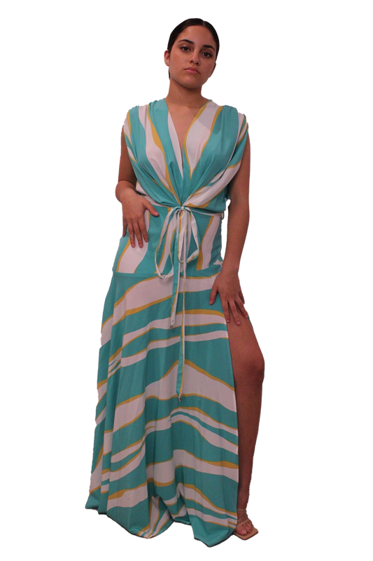 Xel Maxi Aqua Dress