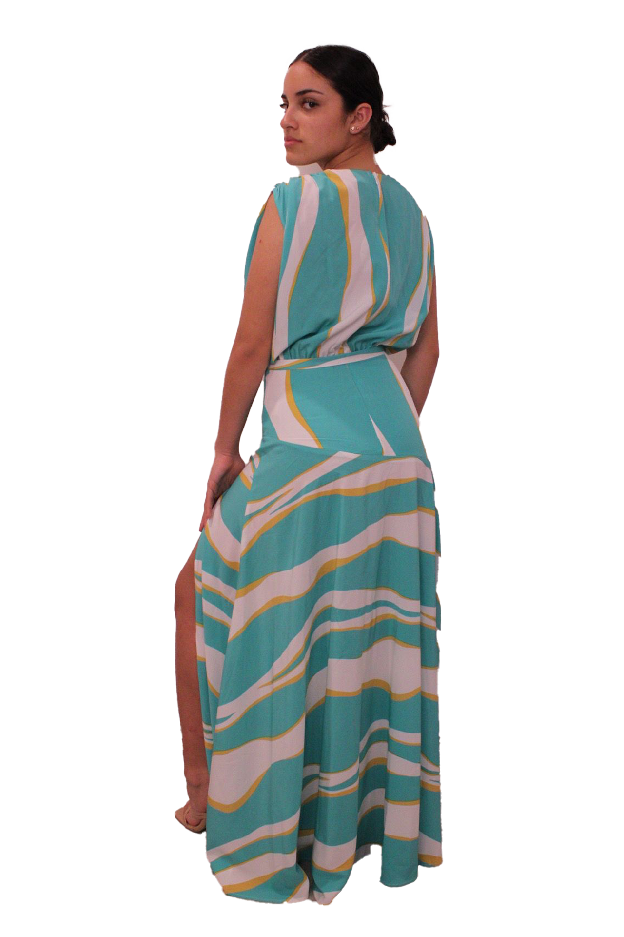 Xel Maxi Aqua Dress