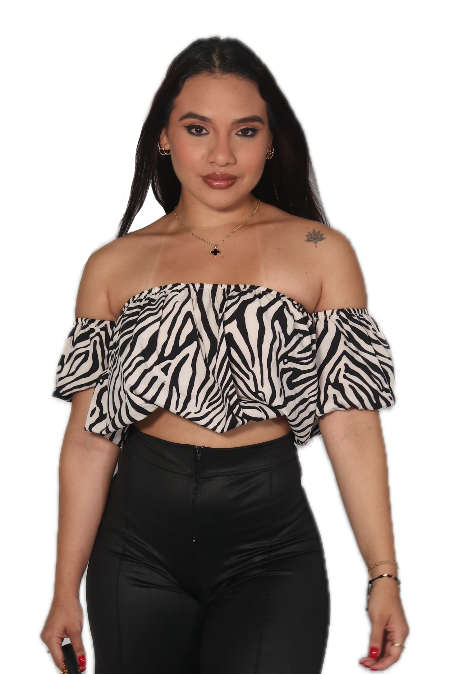 Zebra Crop Top