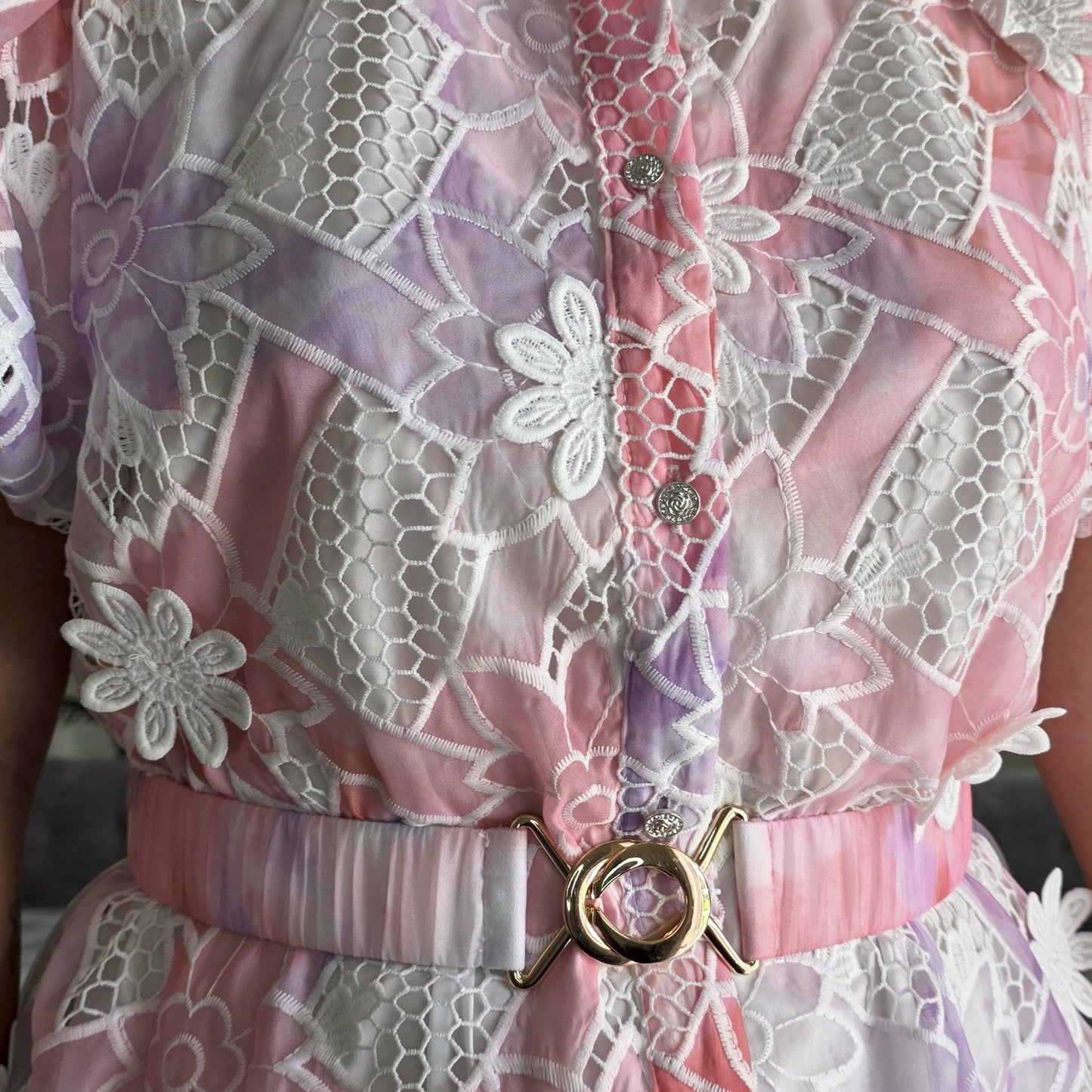 Ivony pink  short dress
