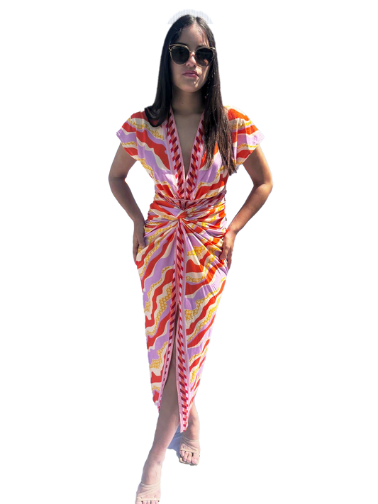 Beth Colorful Stretch Dress