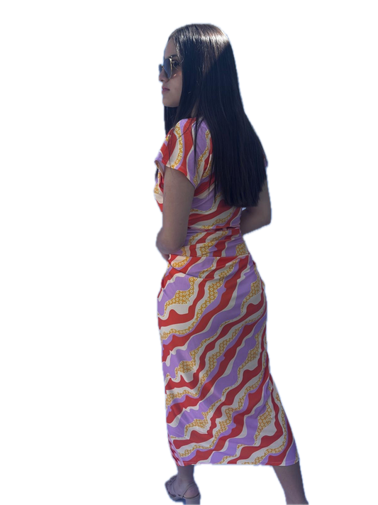 Beth Colorful Stretch Dress
