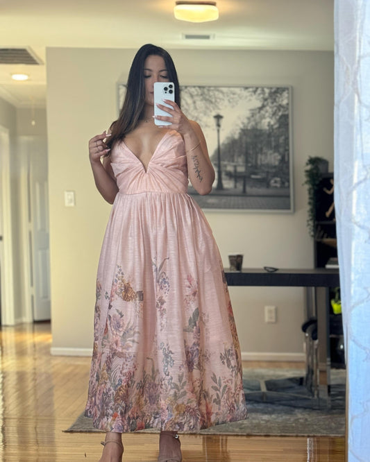 Romantic Peach Dress
